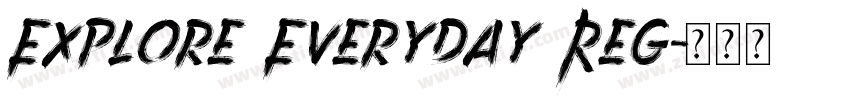 Explore Everyday Reg字体转换